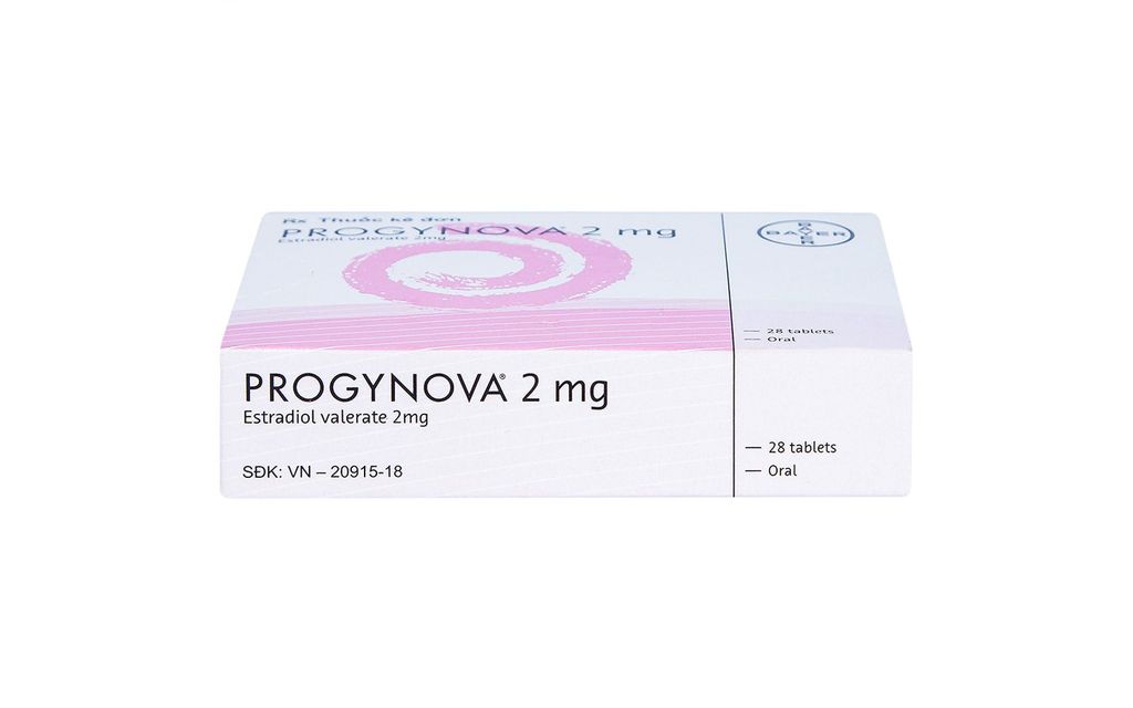 Thuốc Progynova Bayer điều trị các triệu chứng estrogen (1 vỉ x 28 viên)
