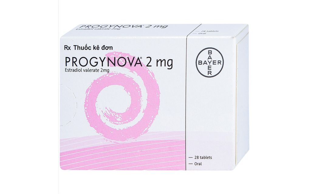 Thuốc Progynova Bayer điều trị các triệu chứng estrogen (1 vỉ x 28 viên)