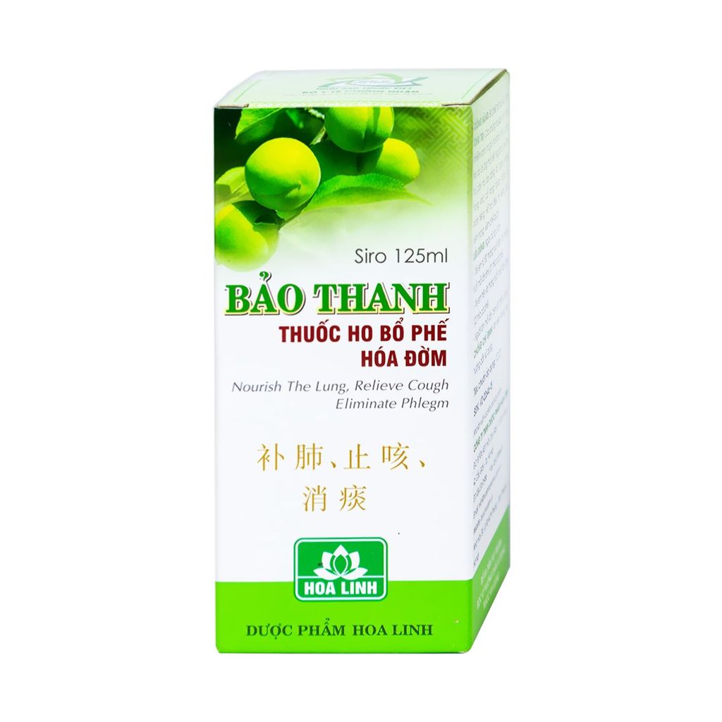Siro ho Bảo Thanh Hoa Linh hỗ trợ điều trị các chứng ho (125ml)