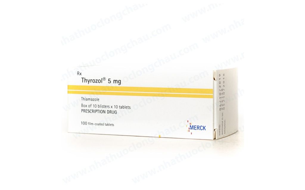 Thuốc Thyrozol 5mg Merck điều trị cường giáp (10 vỉ x 10 viên)
