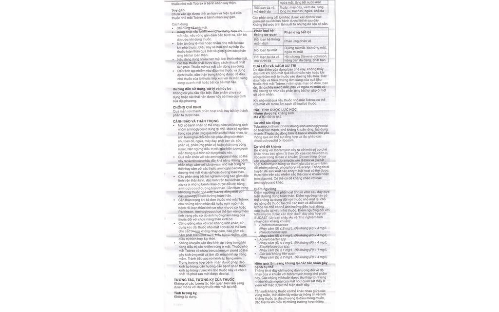 Thuốc nhỏ mắt Tobrex Alcon điều trị nhiễm trùng nhãn cầu (5ml)