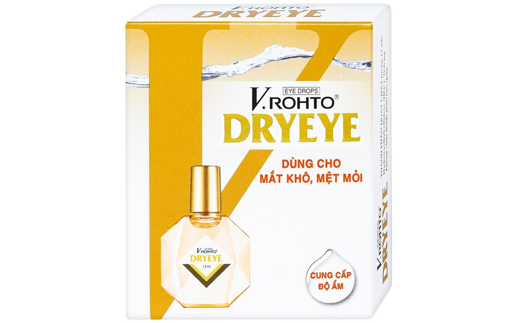 V.Rohto DryEye - Nhỏ mắt, dưỡng mắt, khô mắt, mỏi mắt, cận thị.
