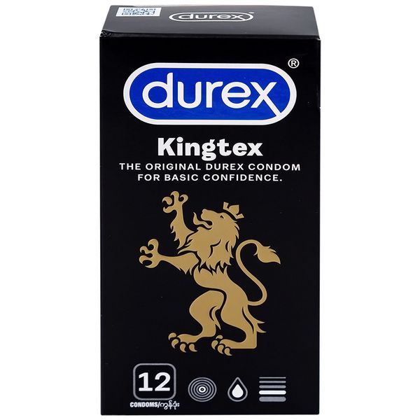 Bao cao su Durex Kingtex ôm sát, vừa vặn (12 cái)