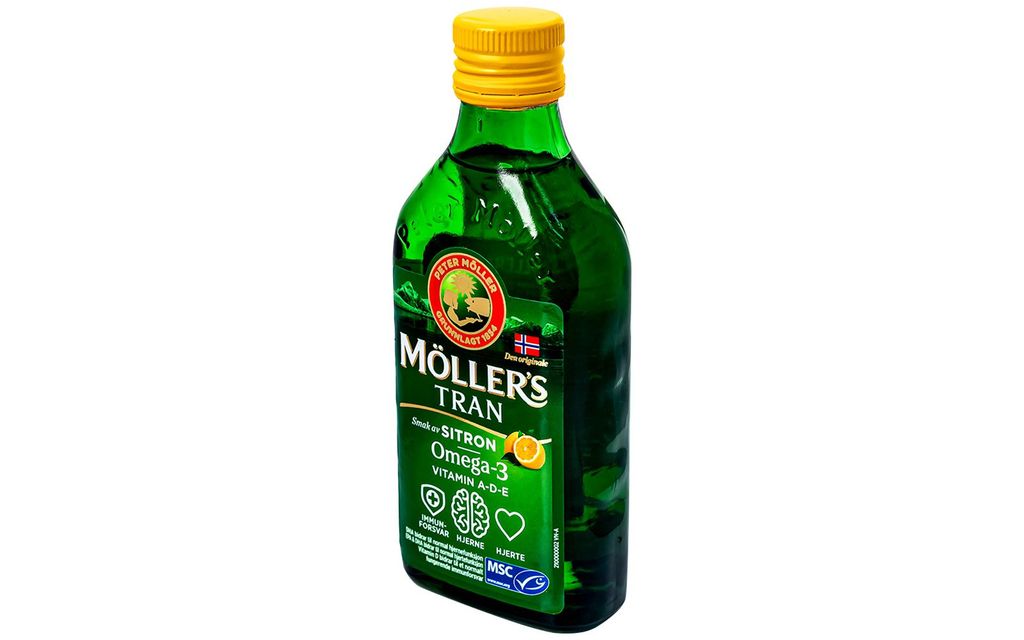 Dầu Gan Cá Tuyết Möller’s Tran hương chanh tăng miễn dịch, cải thiện thị lực (250ml)