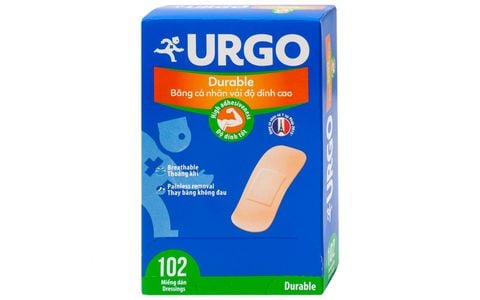 Băng dán cá nhân Urgo (xanh) durable 102 miếng