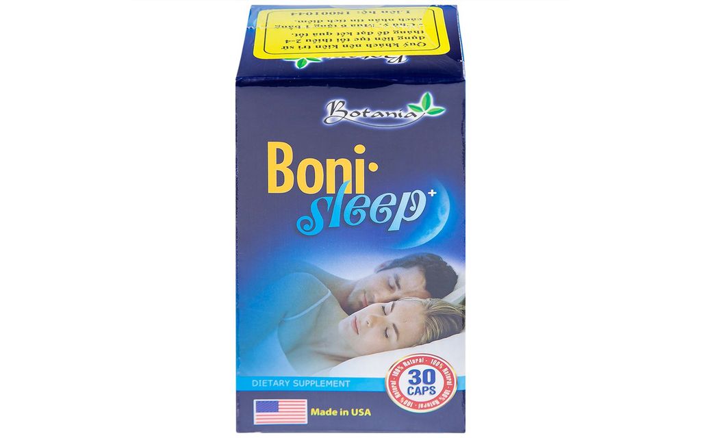 Viên uống Bonisleep Botania giúp an thần, giảm căng thẳng thần kinh (30 viên)