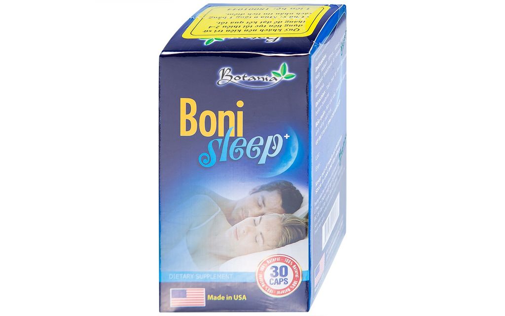 Viên uống Bonisleep Botania giúp an thần, giảm căng thẳng thần kinh (30 viên)