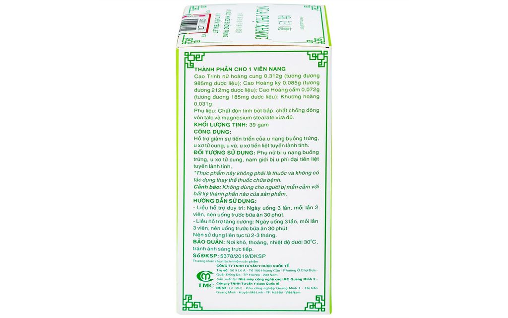 Viên Uống Nga Phụ Khang Hỗ Trợ Điều Trị U Xơ Tử Cung 60 Viên