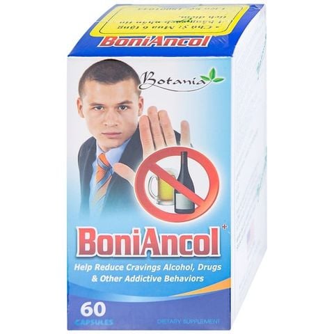 Viên uống BoniAncol Botania giảm cảm giác thèm rượu và thói quen gây nghiện khác (60 viên)