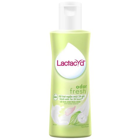 Dung dịch vệ sinh phụ nữ Lactacyd Odor Fresh cho ngày dài tươi mát (150ml)