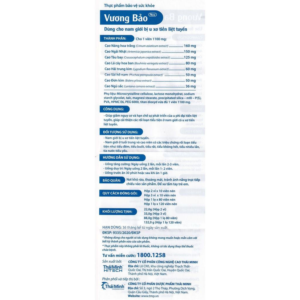 Vương Bảo lọ 80 viên