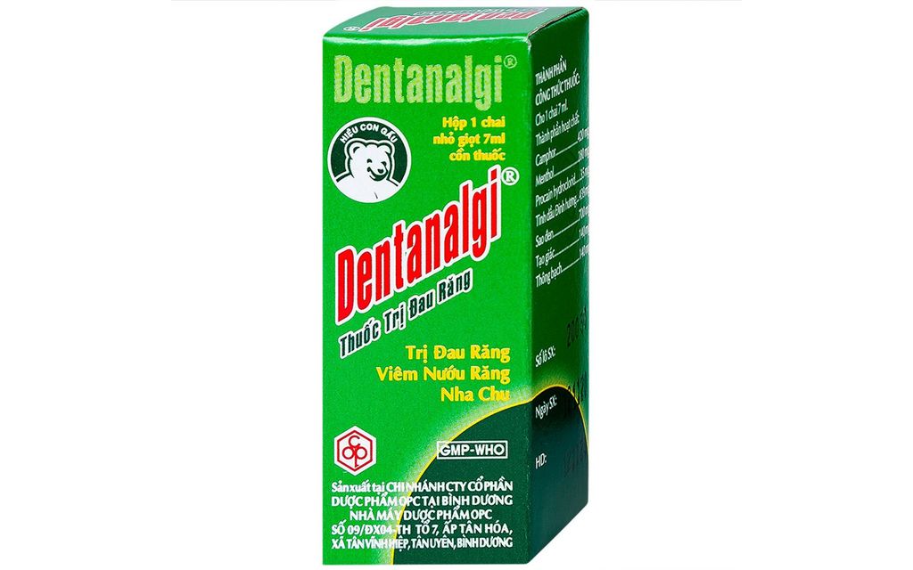 Thuốc Dentanalgi OPC điều trị đau răng, viêm nướu răng, nha chu (7ml)