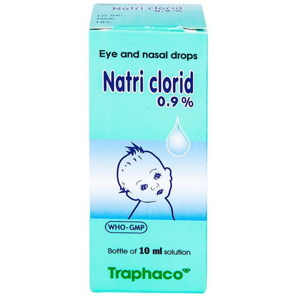 Thuốc nhỏ mắt, mũi Natri Clorid 0.9% Traphaco