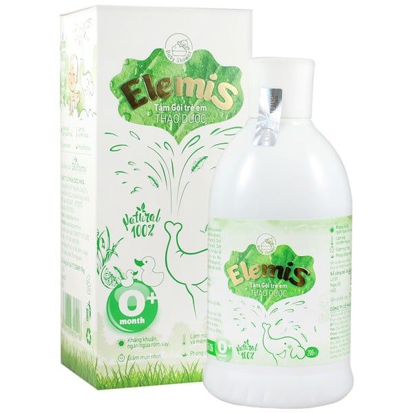 Tắm gội trẻ em thảo dược Elemis Dược Khoa kháng khuẩn, ngăn ngừa rôm sảy (200ml)