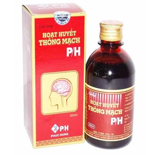 Thuốc Hoạt Huyết Thông Mạch P/H bổ huyết, thông mạch (250ml)