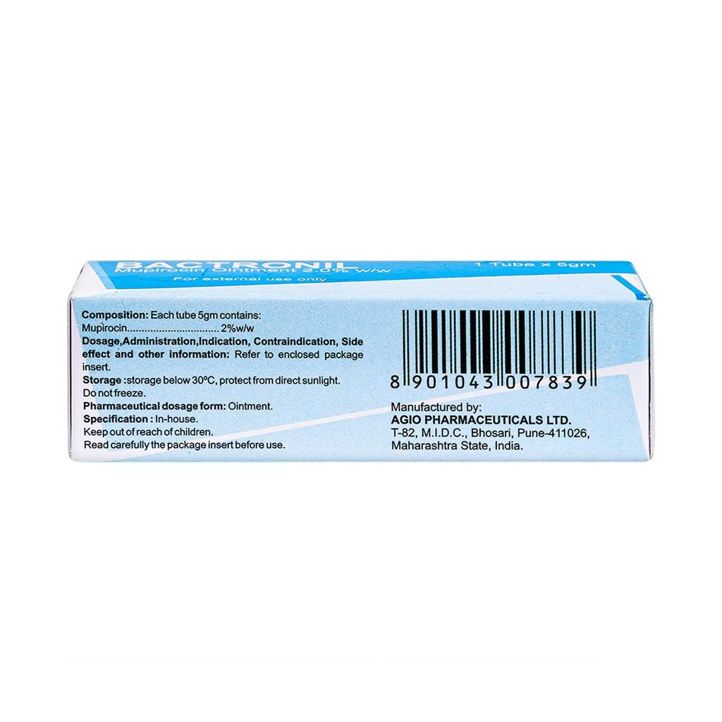 Thuốc mỡ Bactronil 2% Agio điều trị các nhiễm khuẩn da (5g)