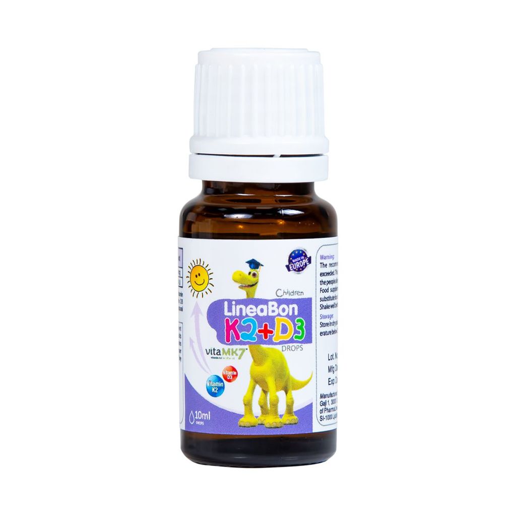 Dung dịch LineaBon K2+D3 ErgoPharm hỗ trợ bổ sung Vitamin D3 và Vitamin K2 (10ml)