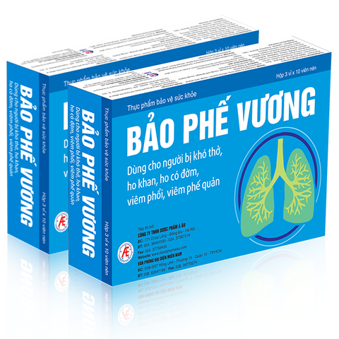 Viên uống Bảo Phế Vương Quang Minh giảm đờm, giảm ho, khó thở (30 viên)