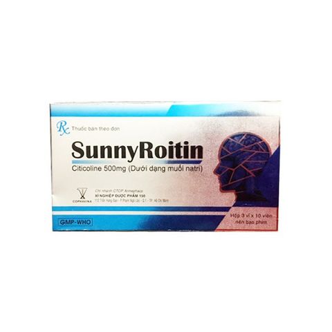 SunnyRoitin 500mg viên uống hỗ trợ điều trị rối loạn ý thức