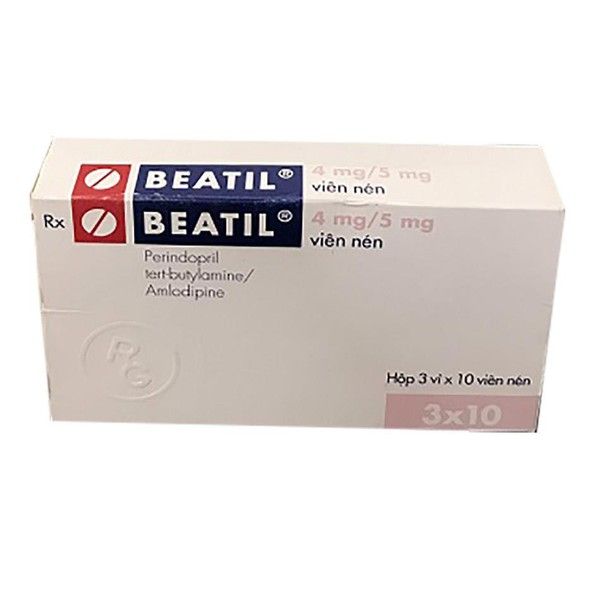Thuốc Beatil 4mg/5mg Gedeon điều trị tăng huyết áp (3 vỉ x 10 viên)