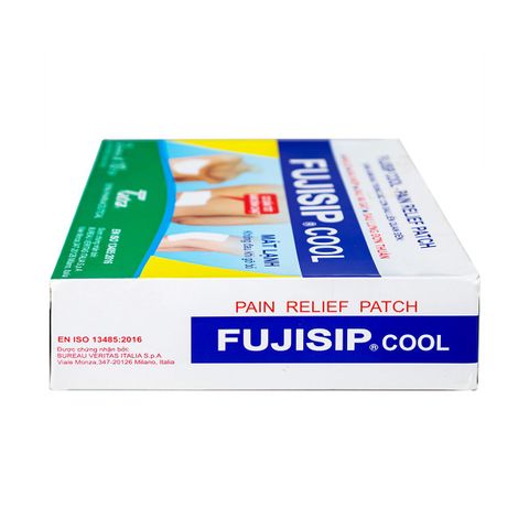 Cao dán Fujisip Cool Thiên Ân hỗ trợ dịu cơn đau vai, lưng, khớp, cơ (2 miếng x 10 túi)