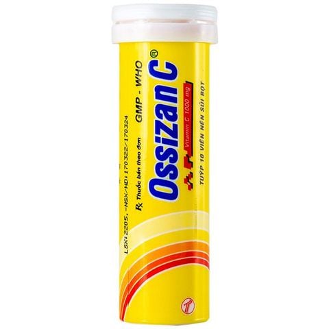 Sủi Ossizan C1000mg (tuýp 10 viên)