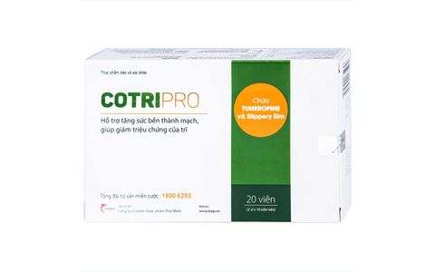 Viên uống Cotripro Thái Minh giảm triệu chứng của trĩ (Hộp 20 viên)