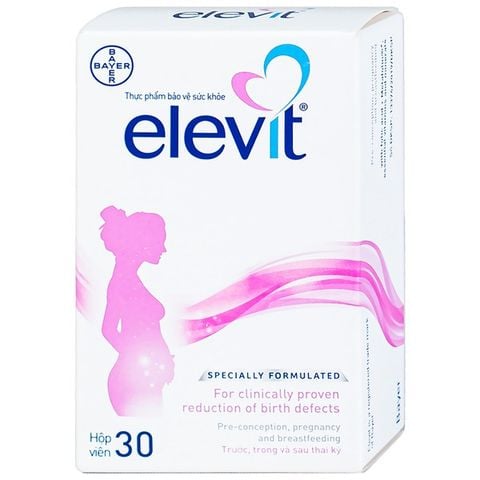 iên uống Elevit Bayer bổ sung acid folic, sắt và các vitamin, khoáng chất (30 viên)