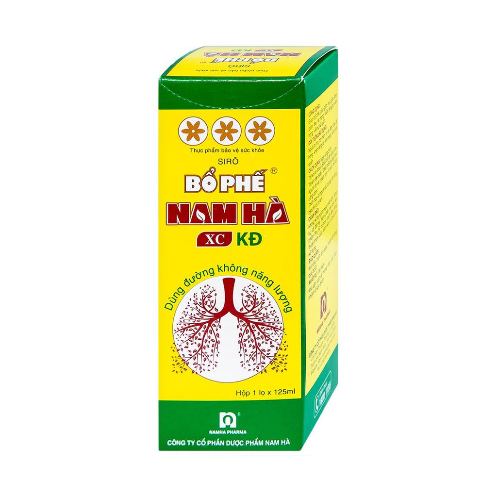 Siro Bổ Phế Nam Hà XC KĐ giúp giảm ho, giảm đờm (125ml)