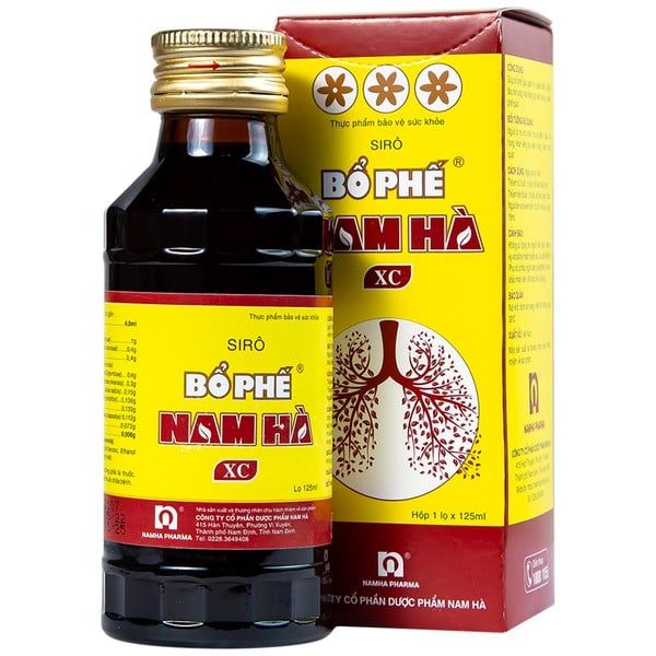 Siro Bổ Phế Nam Hà XC giúp giảm ho, giảm đờm (125ml)
