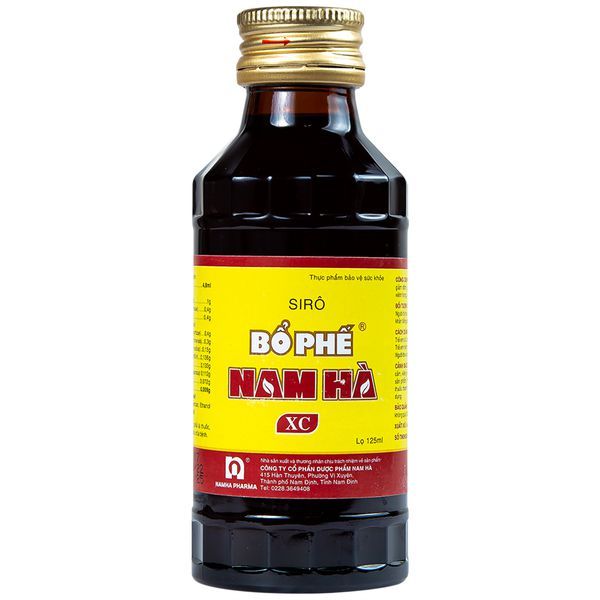 Siro Bổ Phế Nam Hà XC giúp giảm ho, giảm đờm (125ml)