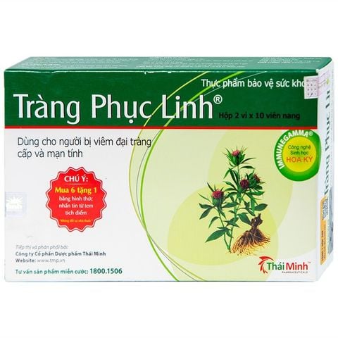 Viên uống Tràng Phục Linh hỗ trợ viêm đại tràng (Hộp 20 viên)