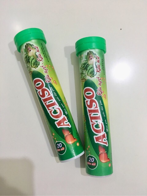 Actiso Râu Ngô Rau Má – Viên Sủi Thanh Nhiệt Giải Độc, Lợi Tiểu tuýp 20 Viên