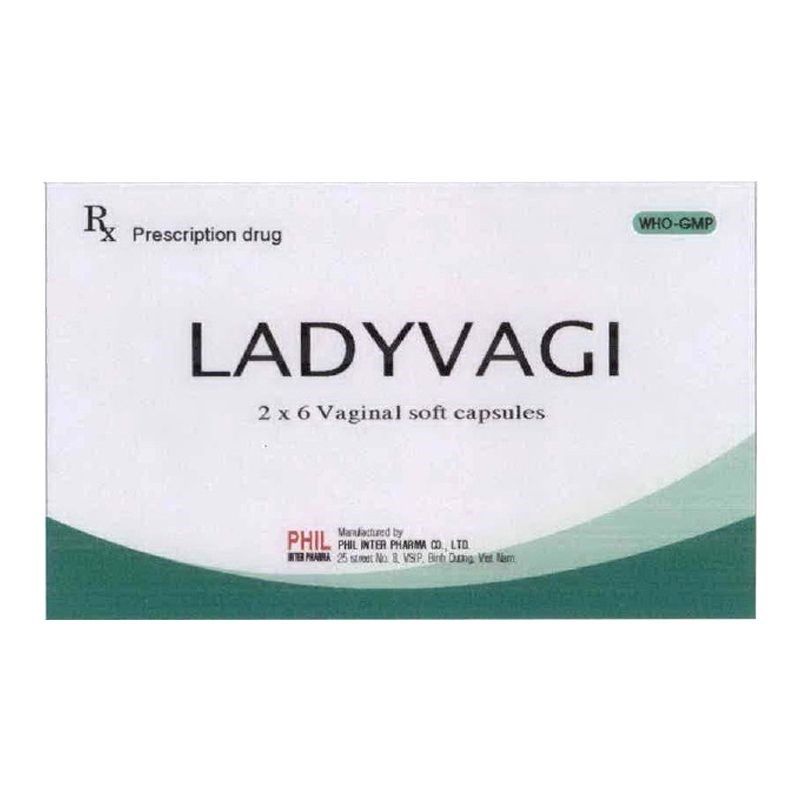 Viên đặt âm đạo Ladyvagi Phil Inter điều trị tại chỗ viêm âm đạo (2 vỉ x 6 viên)