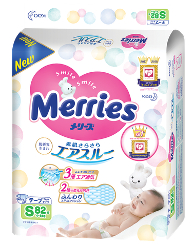 ZZ Bỉm merries dán S82