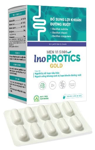 InoPROTICS GOLD. Bổ sung lợi khuẩn đường ruột. Hỗ trợ giảm triệu chứng rối loạn tiêu hóa do loạn khuẩn đường ruột.