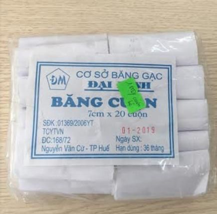 ZZ Gạc cuộn bé (bịch 20 cuộn) 7 cm