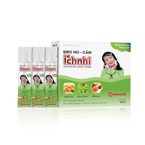 SIRO HO CẢM ÍCH NHI (Gói 5ml). Hỗ trợ giải cảm, giảm ho, giảm hắt hơi, nghẹt mũi, sổ mũi, hỗ trợ tiêu đờm, hỗ trợ tăng cường sức đề kháng cho cơ thể ở trẻ