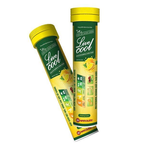 VIÊN SỦI NĂNG LƯỢNG LIVECOOL (Hương Cam)
