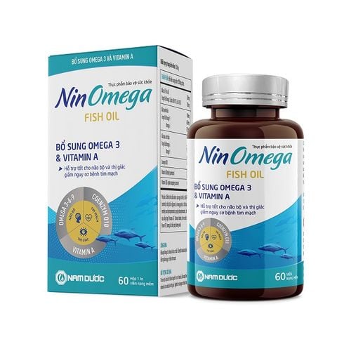 NIN OMEGA. Thực phẩm bảo vệ sức khỏe giúp bổ sung omega 3, vitamin A cho cơ thể