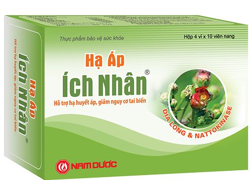 Hạ áp Ích Nhân. Hỗ trợ giảm nguy cơ tai biến mạch máu não do tắc mạch.