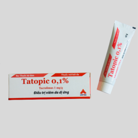 Thuốc mỡ bôi da Tatopic điều trị viêm da dị ứng.