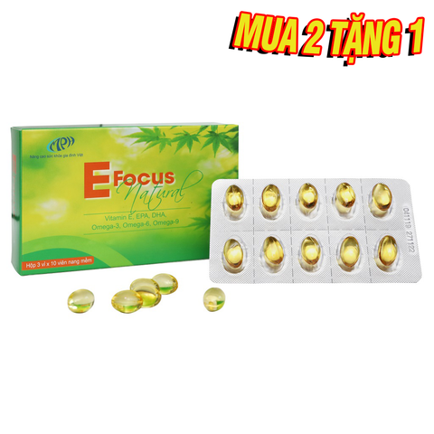 Viên uống bổ sung Vitamin làm đẹp E-focus Natural