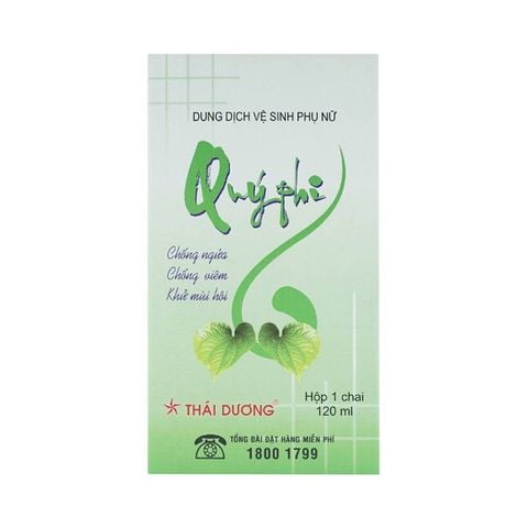 Dung dịch vệ sinh phụ nữ Quý Phi Sao Thái Dương chống ngứa, chống viêm, khử mùi hôi (120ml)