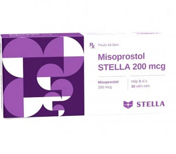 Thuốc Misoprostol Stella 200mcg hỗ trợ điều trị loét dạ dày, tá tràng (30 viên)