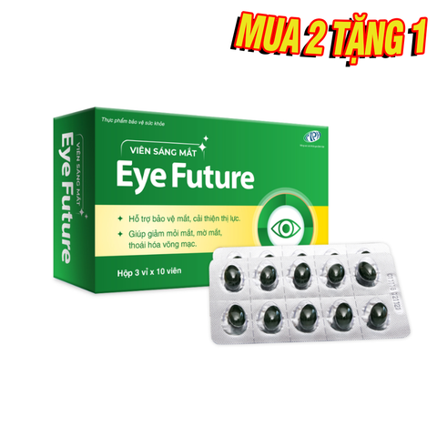 Viên bổ mắt Eye Future giúp bảo vệ, tăng cường thị lực, điều trị hiệu quả các bệnh lý về mắt.