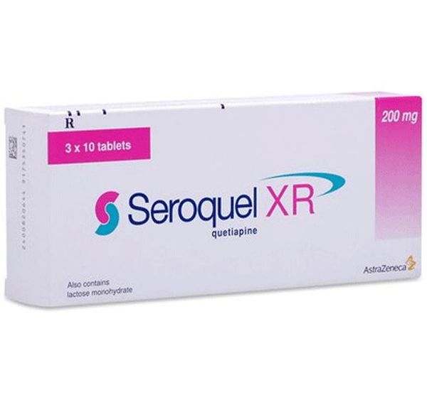 Thuốc Seroquel XR 200mg AstraZeneca điều trị các rối loạn tâm thần (3 vỉ x 10 viên)