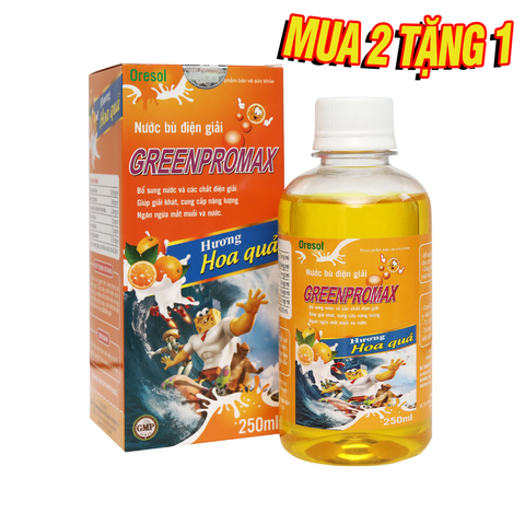 Nước bù điện giải GreenPromax - Oresol hương cam