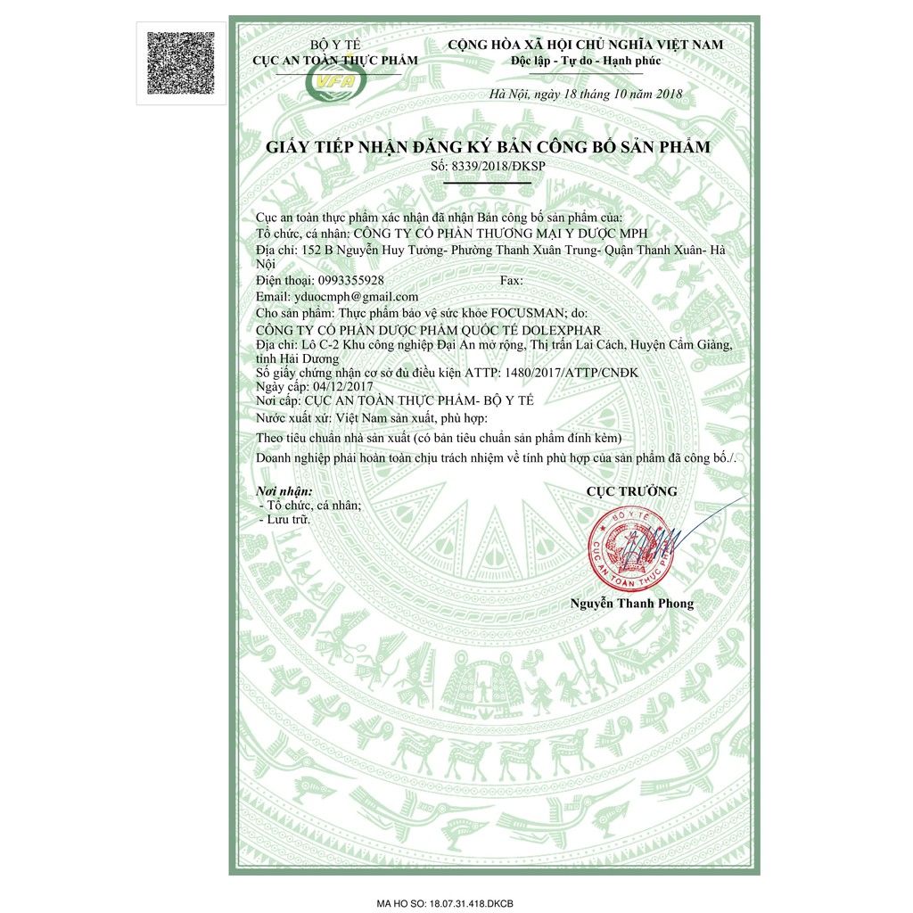 Bổ thận nam Focusman -Tăng cường sinh lý, bổ thận tráng dương - Lọ 60 viên