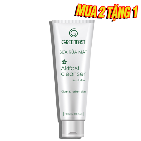 Sữa rửa mặt cho mọi loại da AKIFAST CLEANSER FOR ALL SKIN 100ml